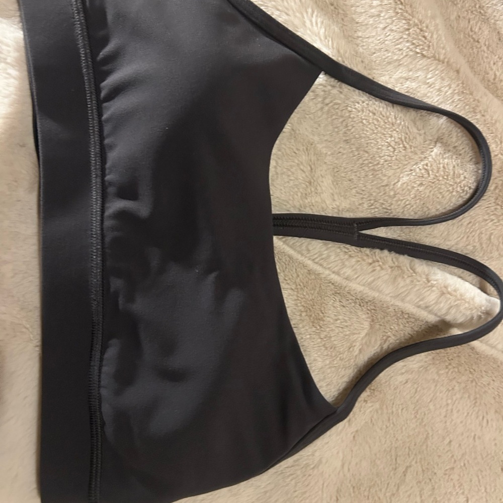 lululemon athletica charcoal  Sports Bra